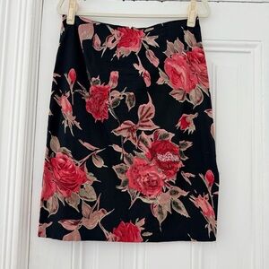 Beaded Floral Pencil Skirt by Ario